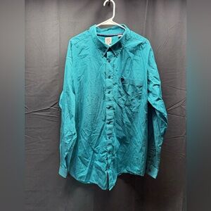 Great condition Cinch Teal Casual Button Down Shirt Sz 3XL (12Au)